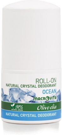 Macrovita Olive-Elia Dezodorant Roll-On Z Naturalnym Kryształem Ocean 50ml