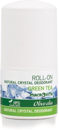 Macrovita Olive-Elia Dezodorant Roll-On Z Naturalnym Kryształem Green Tea 50ml