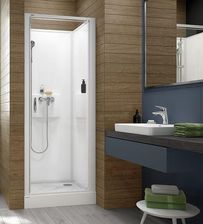 Kabina prysznicowa Sanplast Basic Complete Kcdjw+Basicshp+Bza Do Wnęki 90X90X202cm Przejrzysta (6024601230014H0) - zdjęcie 1