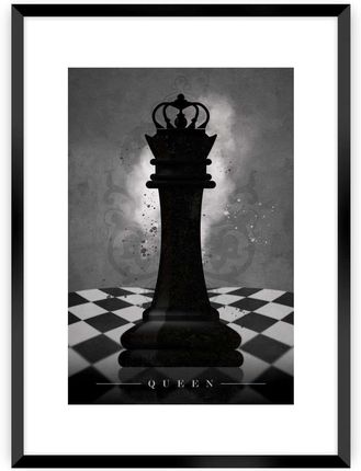 Dekoria Plakat Chess Ii 21x30cm Ramka Czarna