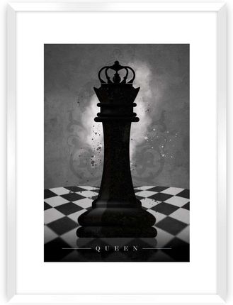 Dekoria Plakat Chess Ii 21x30cm Ramka Biała