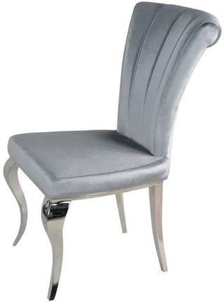 BellaCasa.co Krzesło glamour Livio Dark Grey nowoczesne krzesło tapicerowane