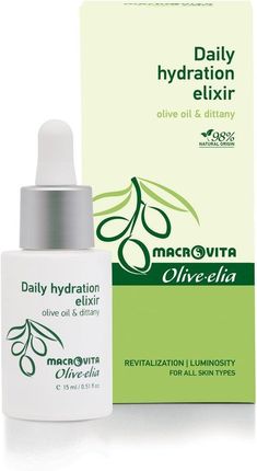 Macrovita Olive-Elia Nawilżający Eliksir Do Codziennego Stosowania Z Lebiodką Kreteńską  Dittany  15 ml