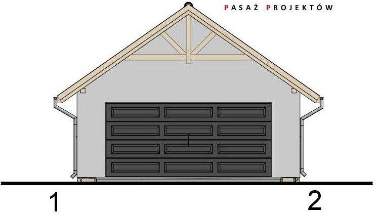 Projekt: Garaż Dwustanowiskowy G23