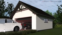 Projekt: Garaż Dwustanowiskowy G23 - Projekty garaży i budynków gospodarczych