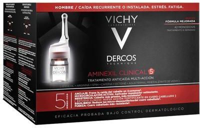 Vichy Dercos Aminexil Clinical 5 Men Kuracja przeciw wypadaniu włosów dla mężczyzn - 42 x 6 ml 