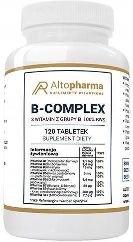 Altopharma B-complex 8 Witamin Z Grupy B - 120 Tabl. - Opinie I Ceny Na ...