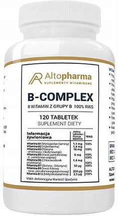 Altopharma B-complex 8 witamin z grupy B - 120 tabl. 
