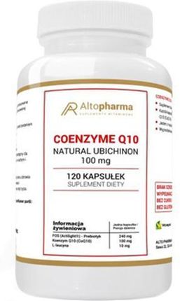 Altopharma Koenzym Q10 Natural ubichinon 100 mg - 120 kaps. 
