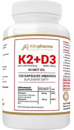 Altopharma Witamina K2+D3 - 120 kaps. 