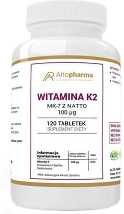 Altopharma Witamina K2 MK-7 z natto 100 µg - 120 tabl. 