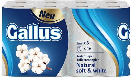 Gallus Papier Toaletowy 16 Rolek 3W Natural Soft