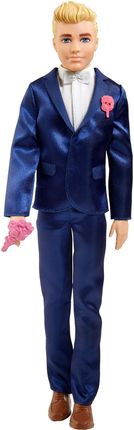 Barbie: Lalka Ken - Pan młody (GTF36)