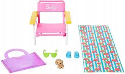 Zdjęcie Barbie Zestaw Akcesoriów Leżak Plaża GRG58 - Płock