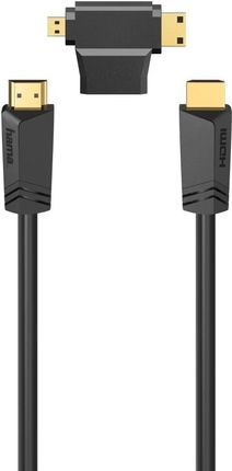 Hama Kabel HDmI 1,5m + Adapter mini/micro HDMI (205162)