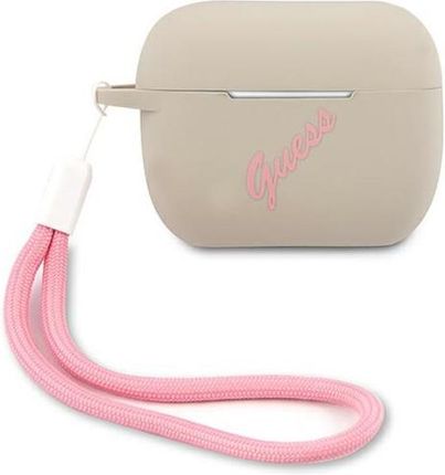 Etui Guess GUACAPLSVSGP Apple AirPods Pro cover szaro różowy/grey pink Silicone Vintage