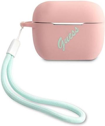 Etui Guess GUACAPLSVSPG Apple AirPods Pro cover różowo zielony/pink green Silicone Vintage