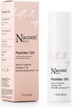 Nacomi Next Level Lift It Up Peptides 10% Liftingujące Serum Do Twarzy Z Peptydami 10% 30 ml