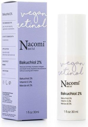 Nacomi Next Level Vegan Retinol Bakuchiol 2% Serum Do Twarzy Z Bakuchiolem 2% 30 ml