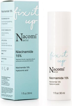 Nacomi Next Level Fix It Up Niacinamide 15% Serum Do Twarzy Z Niacynamidem 15% 30 ml