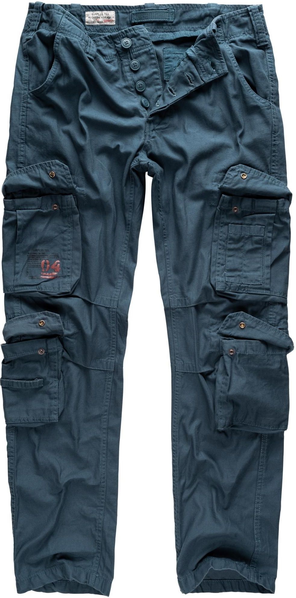 Surplus Airborne Slimmy Broek - Zwart Gebleekt