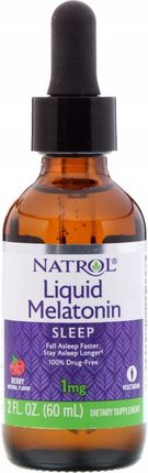 Natrol Melatonina w płynie 1 mg 60 ml