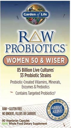 Garden of Life Raw Probiotyki dla Kobiet 50+ 90vkaps