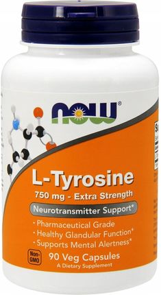 Now Foods L-Tyrozyna 750 mg 90 kaps