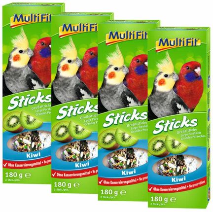 Multifit Sticks Dla Dużych Papug 4X2Szt Kiwi