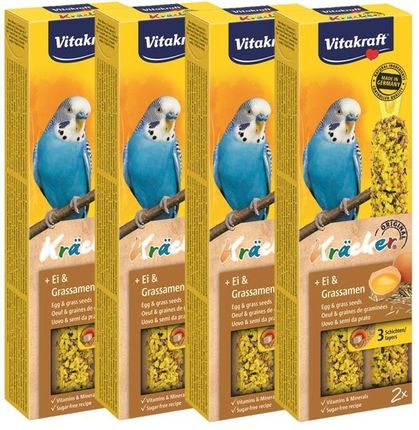 Vitakraft Kräcker Dla Papużek Falistych 4X2Szt Jajeczny Z Nasionami Traw
