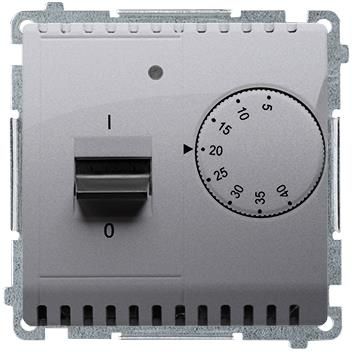 Simon Regulator temperatury BASIC moduł Metalizowany Inox BMRT10w/21