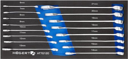 Hogert Zestaw 16 Kluczy Płasko-Oczkowych 6-21Mm Crv (HT7G120)