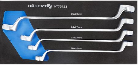 Hogert Zestaw 4 Kluczy Oczkowych 20X22-30X32Mm Crv (HT7G123)