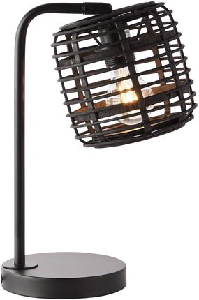 Brilliant 93057/76 Crosstown lampa stołowa drewniana ciemno-czarna