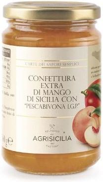 Agrisicilia Włoski Dżem Z Sycylijskiego Mango Brzoskwinią 360G