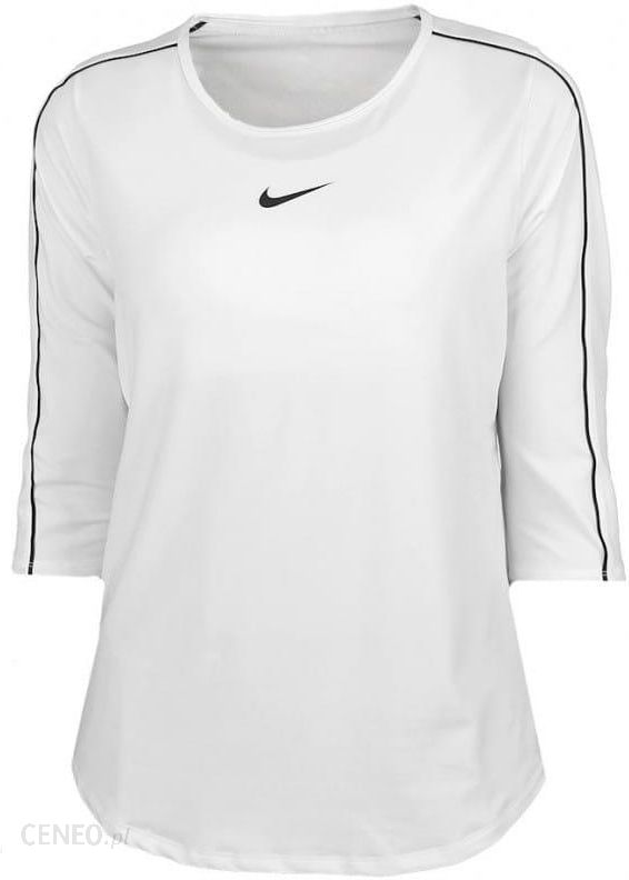 Nike Court Women 3/4 Sleeve Top - white/black (L) - Ceny i opinie