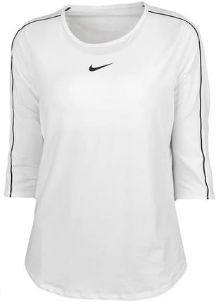 Nike Court Women 3/4 Sleeve Top - white/black (L) - Ceny i opinie ZKWI
