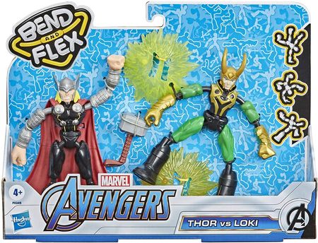 Hasbro Avengers Bend and Flex Thor vs Loki F0245
