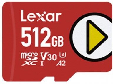 Lexar 512GB microSDXC PLAY A2 V30 U3 (LMSPLAY512GBNNNG)