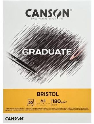 Canson Blok Bristol Graduate A4 180G 20Ark