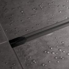 Zdjęcie Bravat Seamless Black Slim Steel Drain 55cm - Orzesze