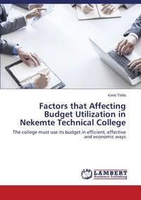 Factors that Affecting Budget Utilization in Nekemte Technical College - Telila Keno