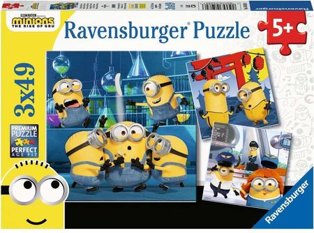 Ravensburger Puzzle 3X49 Minionki 2