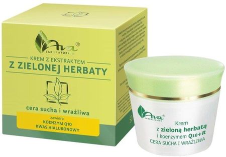Ava Krem do cery suchej i wrażliwej z ekstraktem z zielonej herbaty i koenzymem Q10+R 50ml