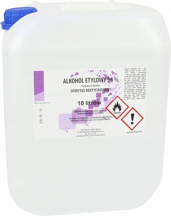 Etanol Alkohol Etylowy 96% Rektyfikowany 10L