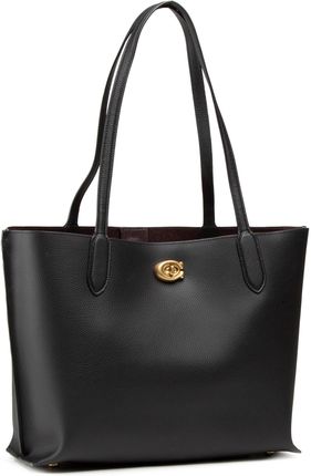Coach Willow Tote bag grained cow leather black - C0689-B4-BK