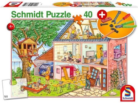 Schmidt Puzzle Remont Domu + Narzędzia 40El.