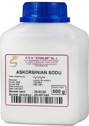 Askorbinian Sodu Witamina C Czda 500 G Stanlab