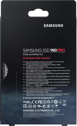 Dysk SSD Samsung 980 PRO 2TB M.2 (MZ-V8P2T0BW) - Opinie i