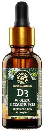Herbal Pharmaceuticals Monasterium D3 w oleju z czarnuszki 30ml